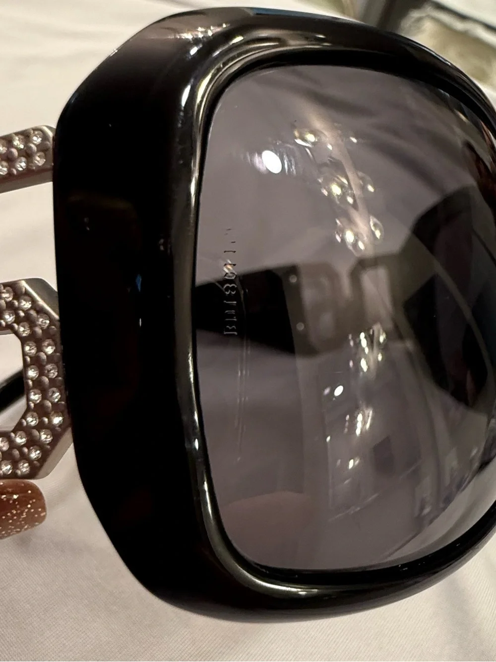 Dolce & Gabbana Crystal-Embellished Black Women's Sunglasses